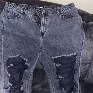 Black Denim Baggy Jeans